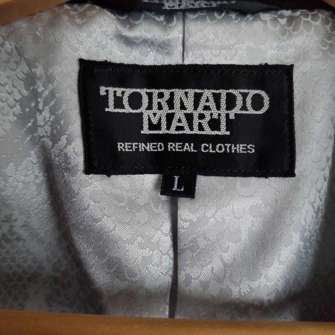 トルネードマート 美品 ライダースジャケット　L　ブラック　y2k　平成