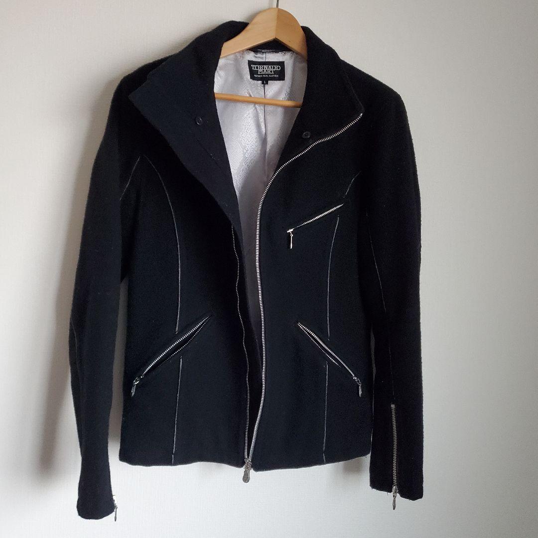 トルネードマート 美品 ライダースジャケット　L　ブラック　y2k　平成