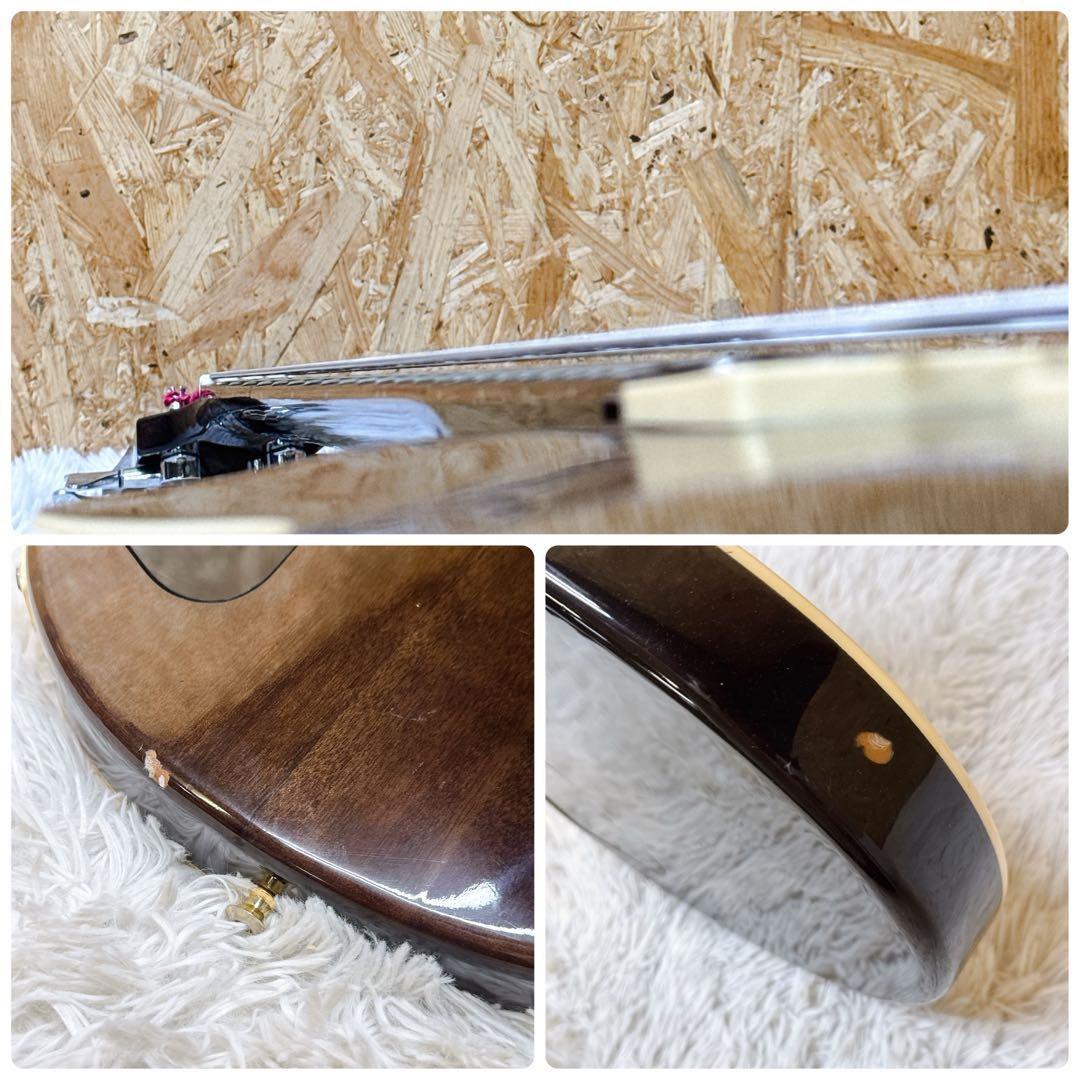 GrassRoots フレイムメイプルトップ レスポールベース シースルカラー