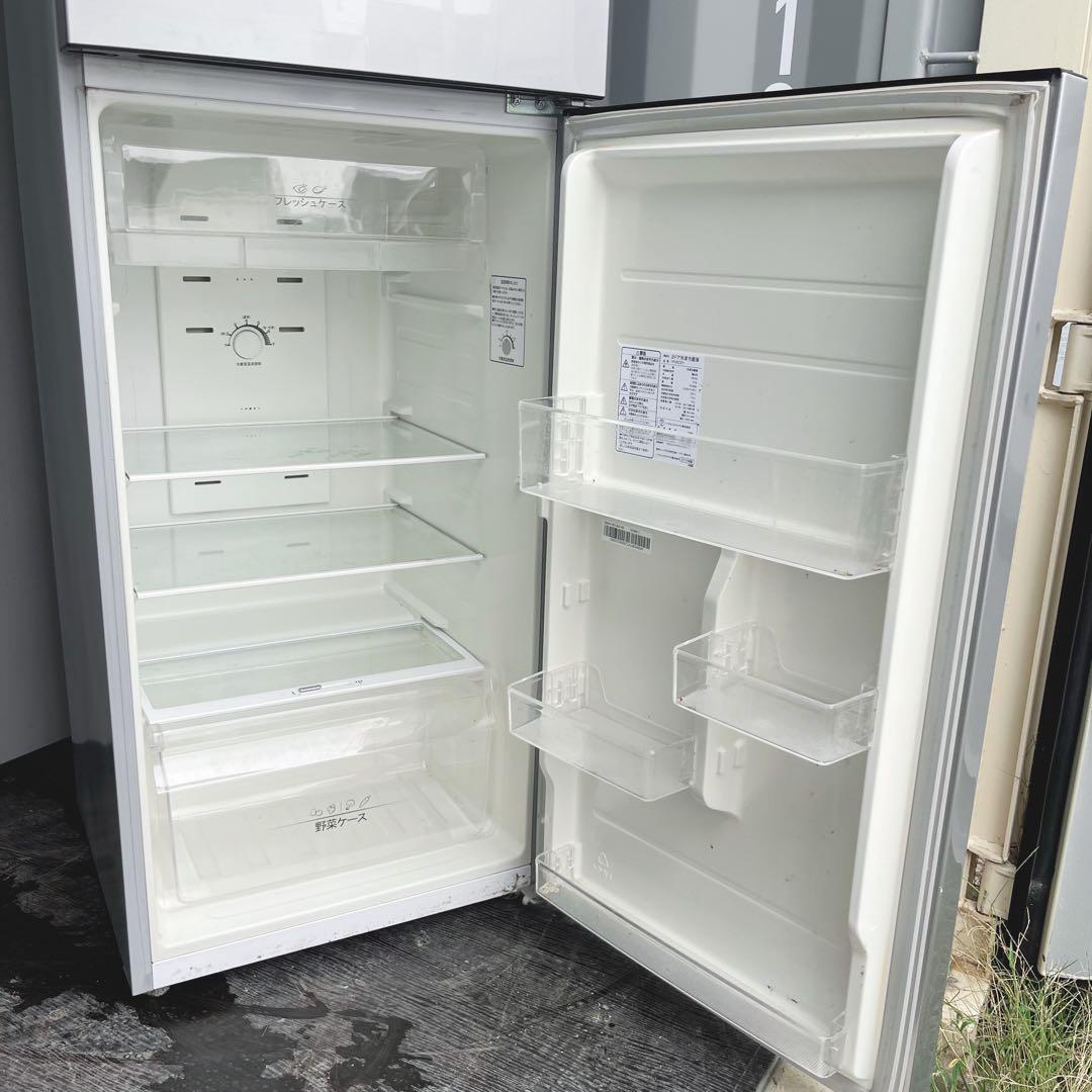 142取付無料！スタイリッシュシルバー大きめ227L製氷ケース付き冷蔵庫！洗濯機