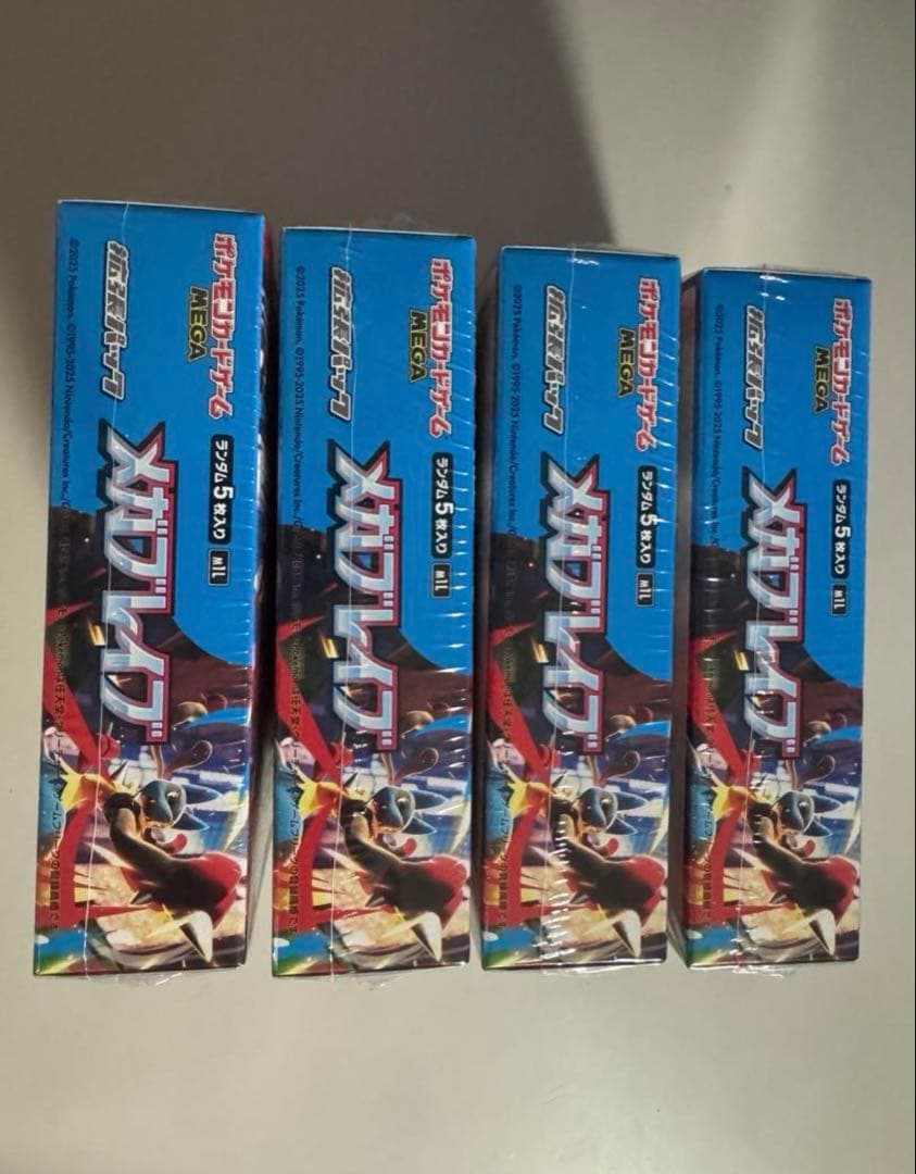 ポケモンカード　メガシンフォニア4BOX メガブレイブ4BOX 計8BOX