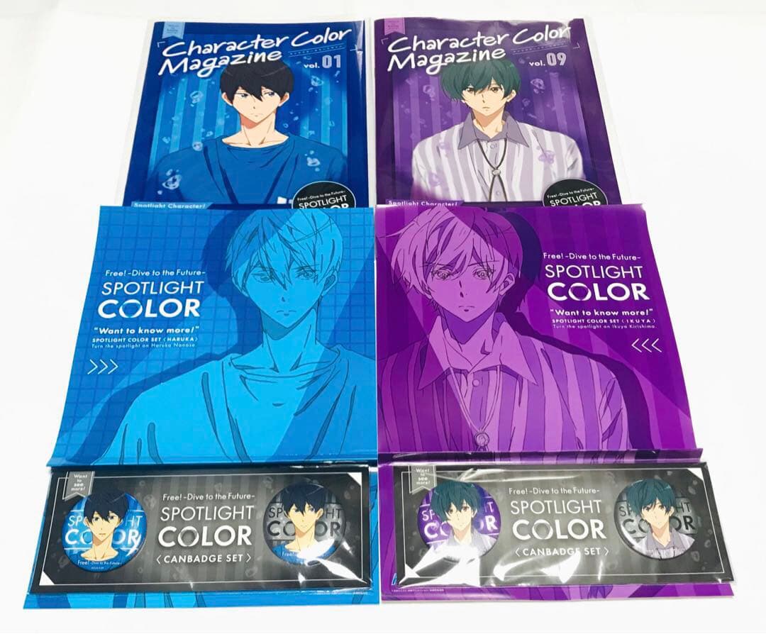 七瀬遙＆桐嶋郁弥 【外箱&冊子本&缶バッジ】 Free!DFスポットライトカラー
