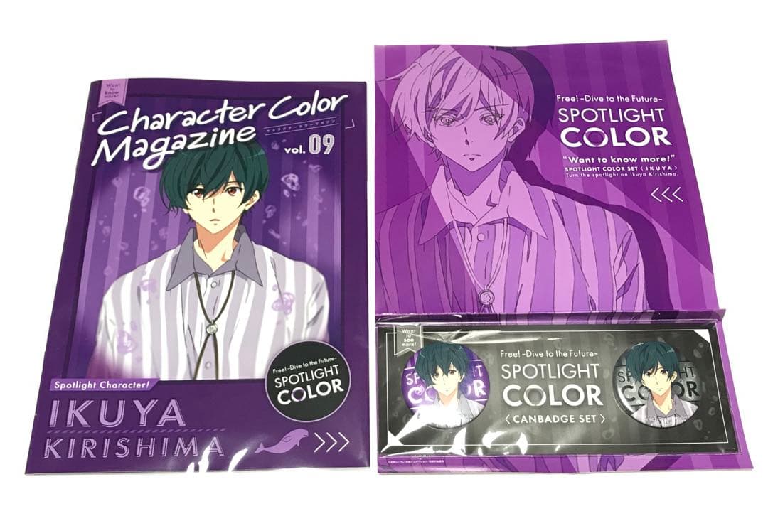 七瀬遙＆桐嶋郁弥 【外箱&冊子本&缶バッジ】 Free!DFスポットライトカラー