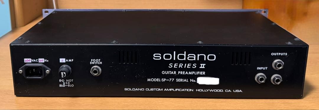 soldano ギタープリアンプ SP-77 SERIES II