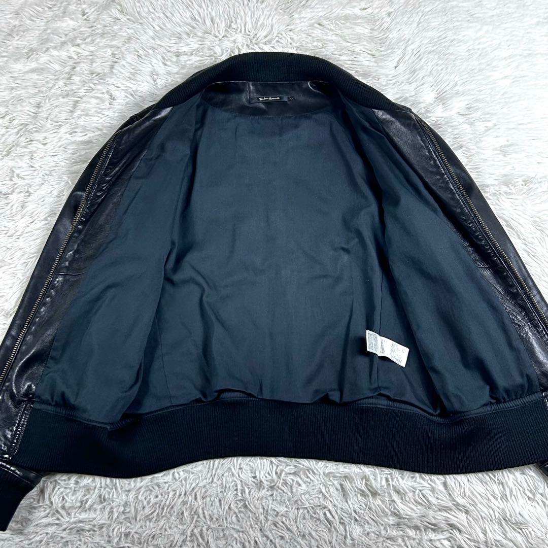 アーバンリサーチ ラムレザー シングルライダースジャケット Lサイズ ブラック