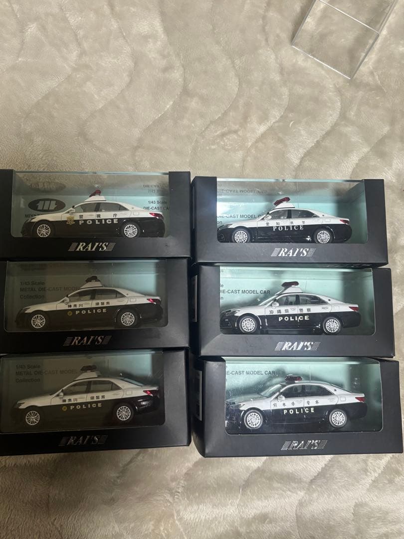 RAI'S 1/43 210系クラウンパトカー 6台セット