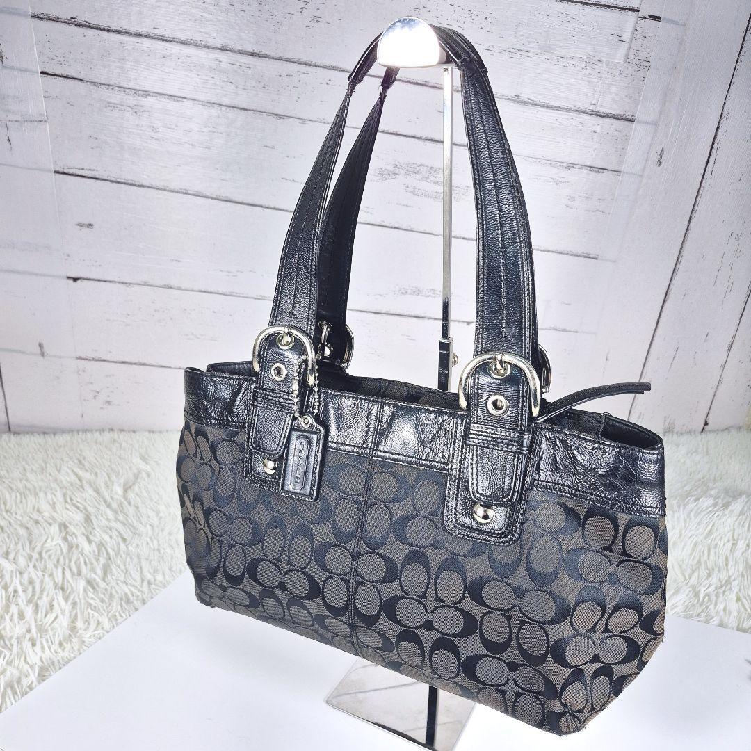 バッグ COACH archive shoulder bag black soho