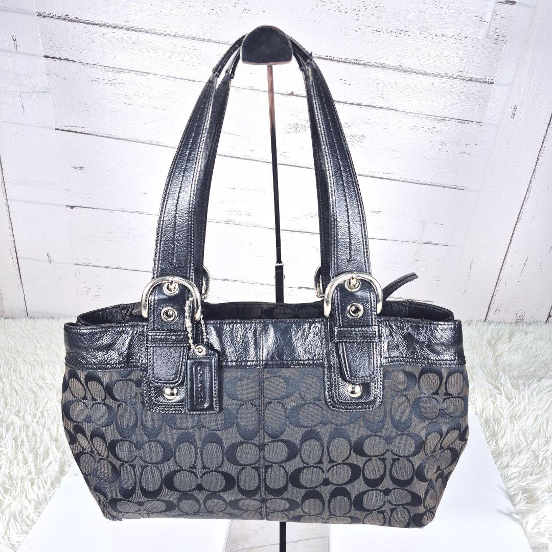 バッグ COACH archive shoulder bag black soho