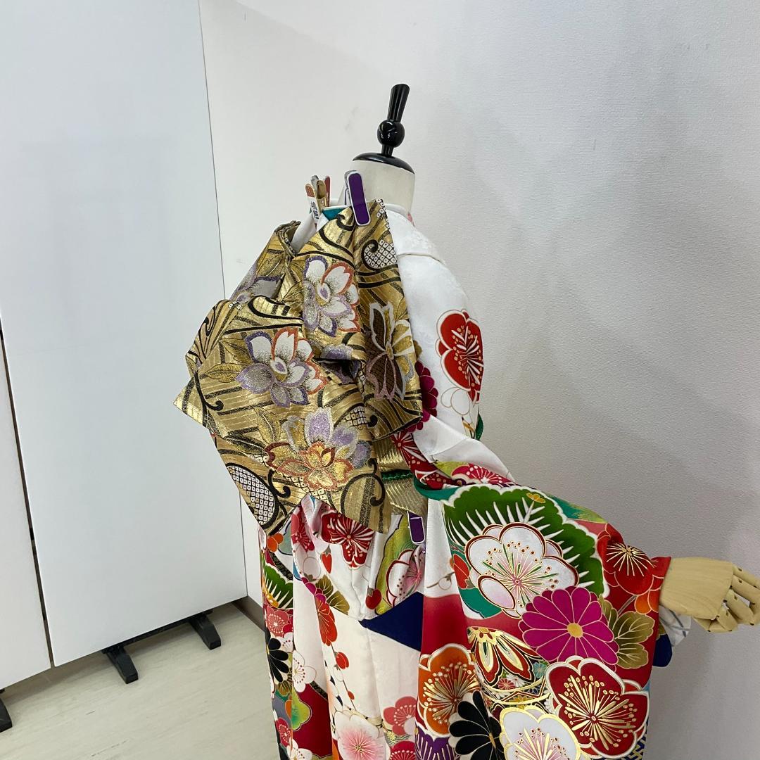 ★WATAAME★　お振袖フルセット　白　モダンテイスト　サイズ自由