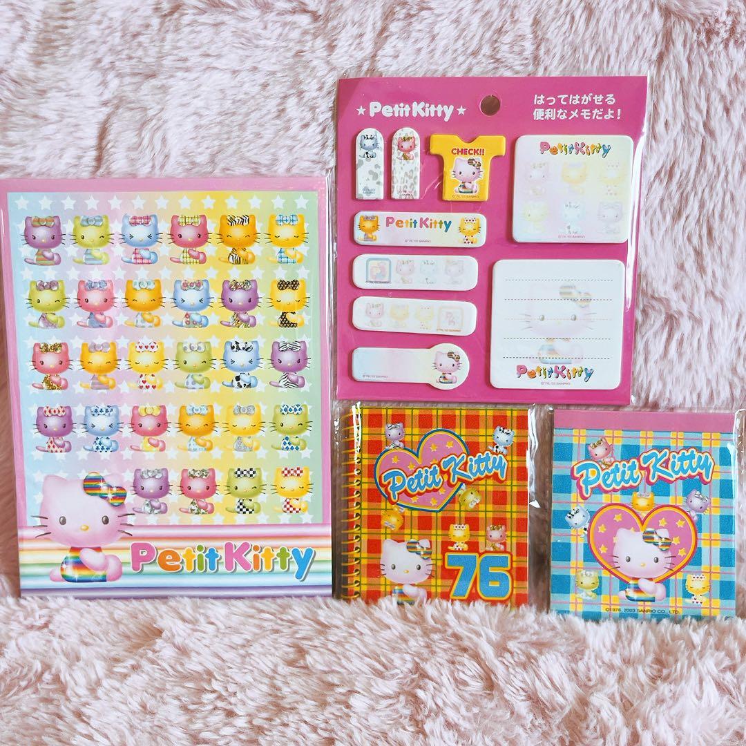希少レア　ハローキティ　ホシ　レターパッド　メモ　付箋　シール　2002