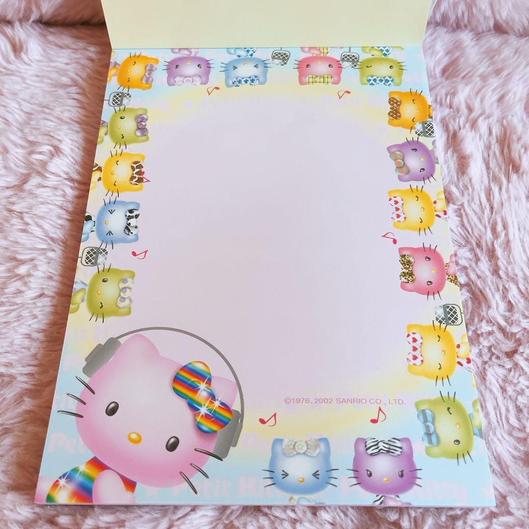 希少レア　ハローキティ　ホシ　レターパッド　メモ　付箋　シール　2002