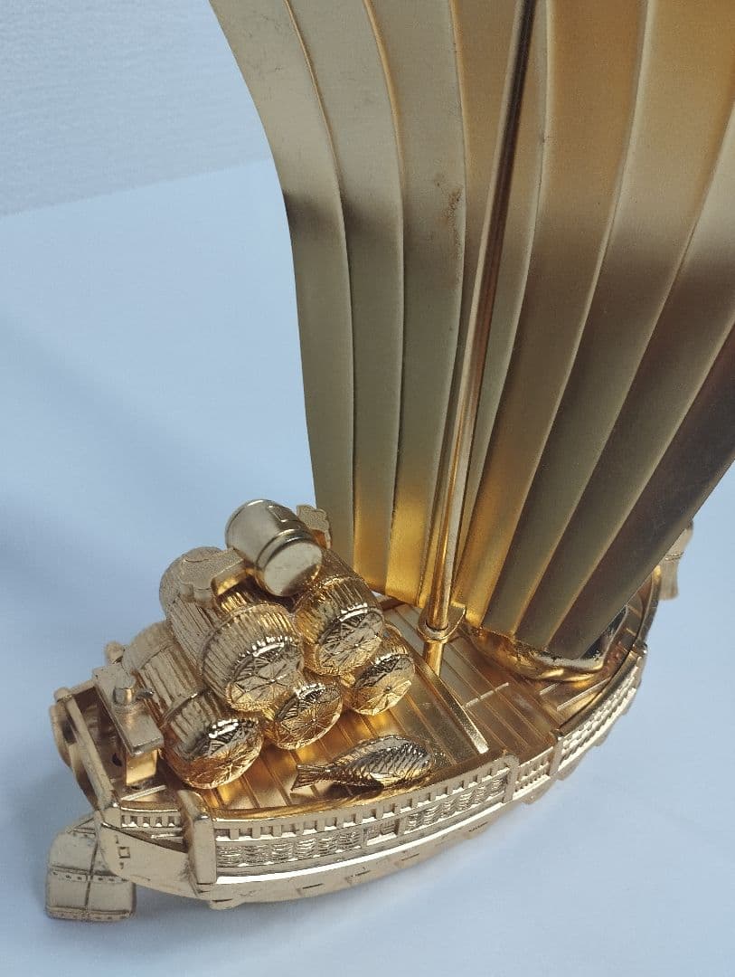 高岡銅器 宝船 七福神 24金仕上げ 37cm