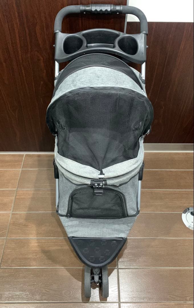 ワンタッチ 折りたたみ ペット キャリー カート バギー 犬 猫 多頭 3輪