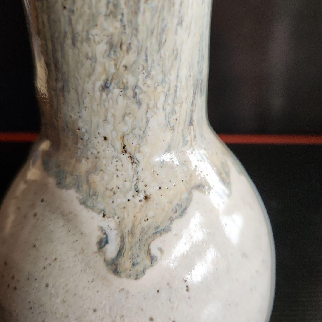 江戸末期の頃高取焼き花入れ