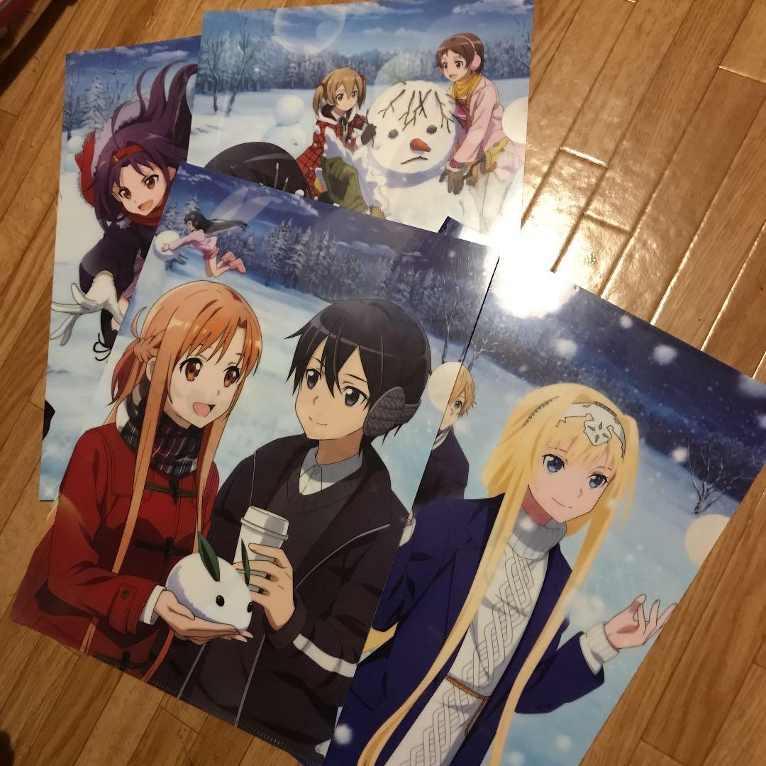 ●ソードアートオンライン　クリアファイル　4つセット●