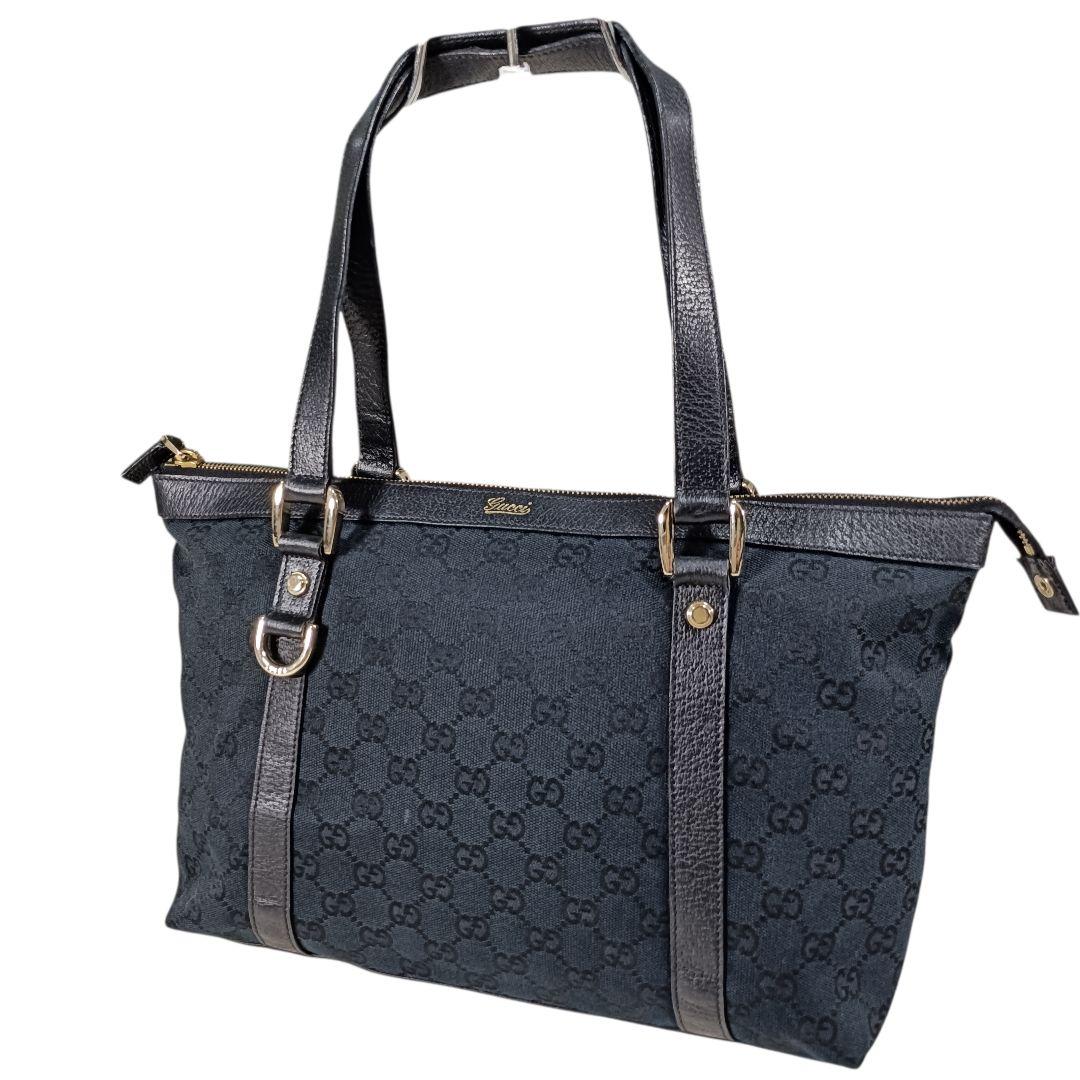 美品♪︎GUCCI ショルダーバッグ アビーライン キャンバス レザー GG柄