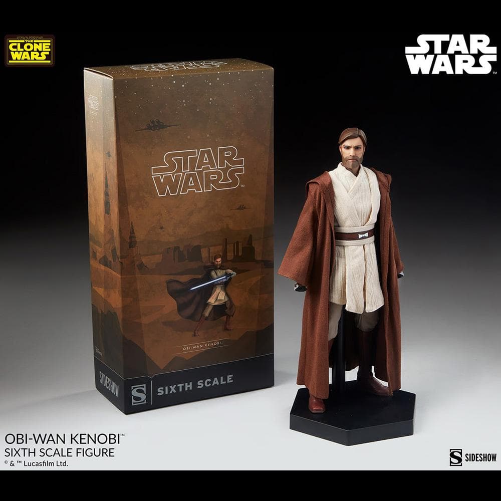 クローン・ウォーズ【オビ＝ワン・ケノービ】1/6フィギュア　サイドショウ
