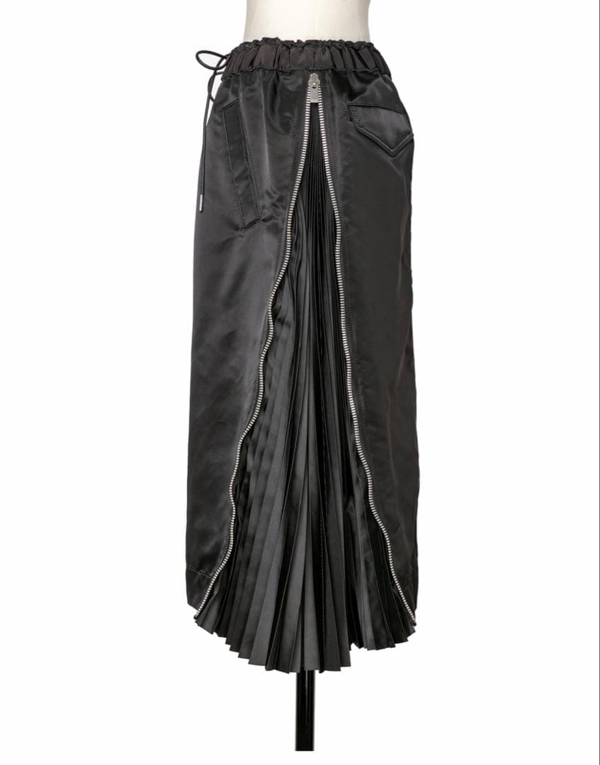 SACAI ブラックプリーツ切り替えスカート サカイisseyギャルソンyama