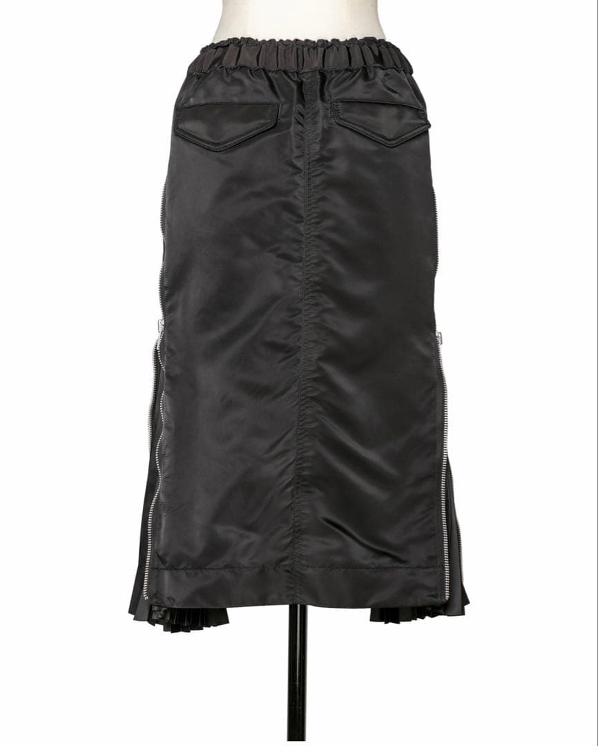 SACAI ブラックプリーツ切り替えスカート サカイisseyギャルソンyama