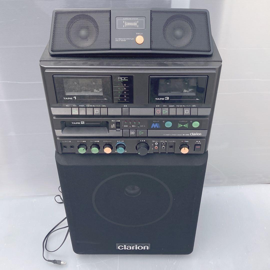 通電確認済 クラリオン カラオケセット テープ付き 演歌 MK-3200A 中古