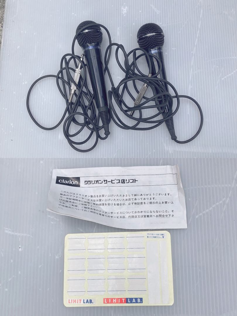 通電確認済 クラリオン カラオケセット テープ付き 演歌 MK-3200A 中古