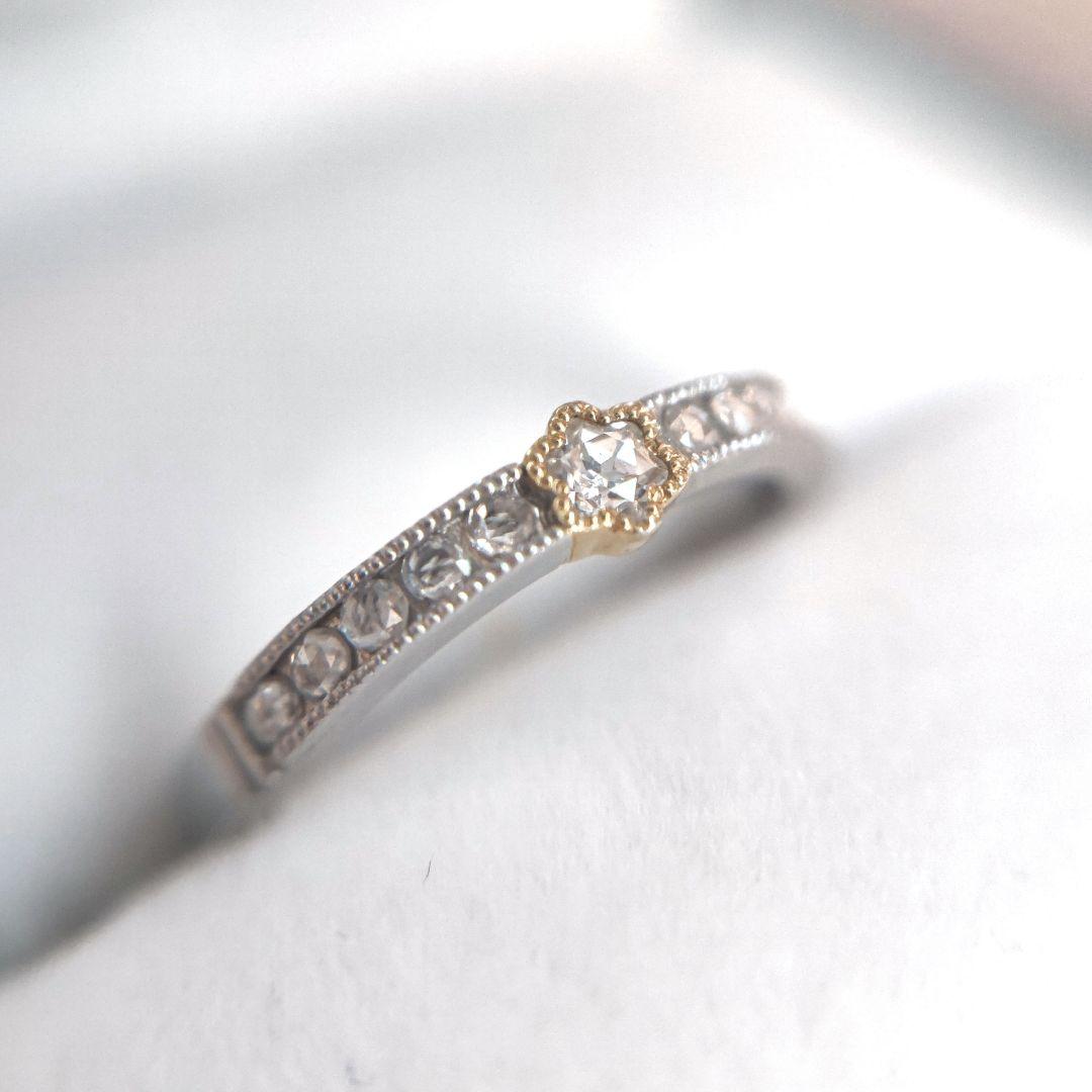 スターカット　ローズカット　ダイヤモンド　ピンキーリング　ヴィクトリアンボックス