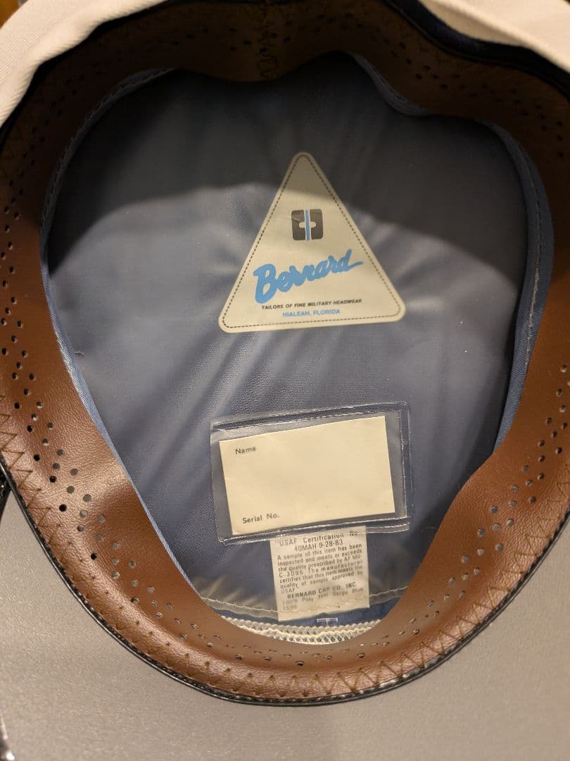 USAF 1983 ビンテージ オフィサー キャップ 正規品