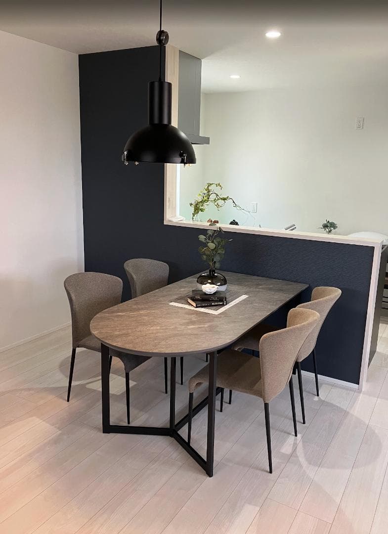 モデル展示 未使用品 半円状ダイニングテーブル1600 ストーン柄 CHERRY