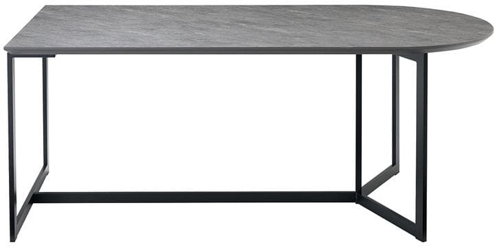 モデル展示 未使用品 半円状ダイニングテーブル1600 ストーン柄 CHERRY