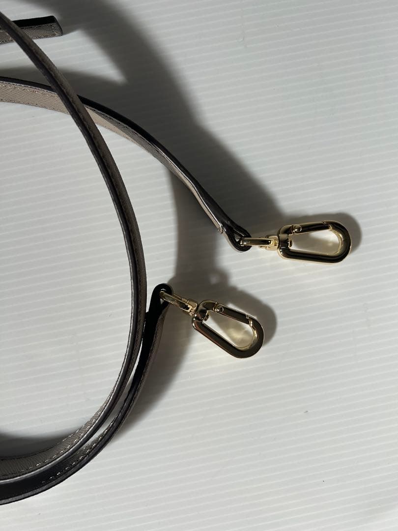 トリーバーチ ベージュ ハンドバッグ ショルダーベルト付