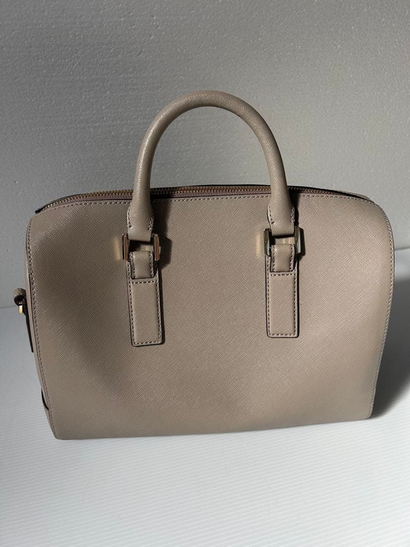 トリーバーチ ベージュ ハンドバッグ ショルダーベルト付