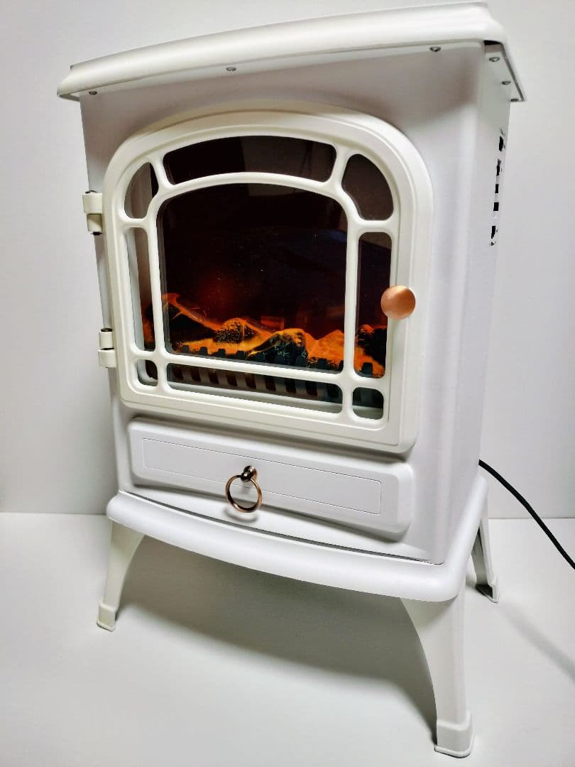 暖炉型ファンヒーター ホワイト HF-2008WH ヒロ・コーポレーション