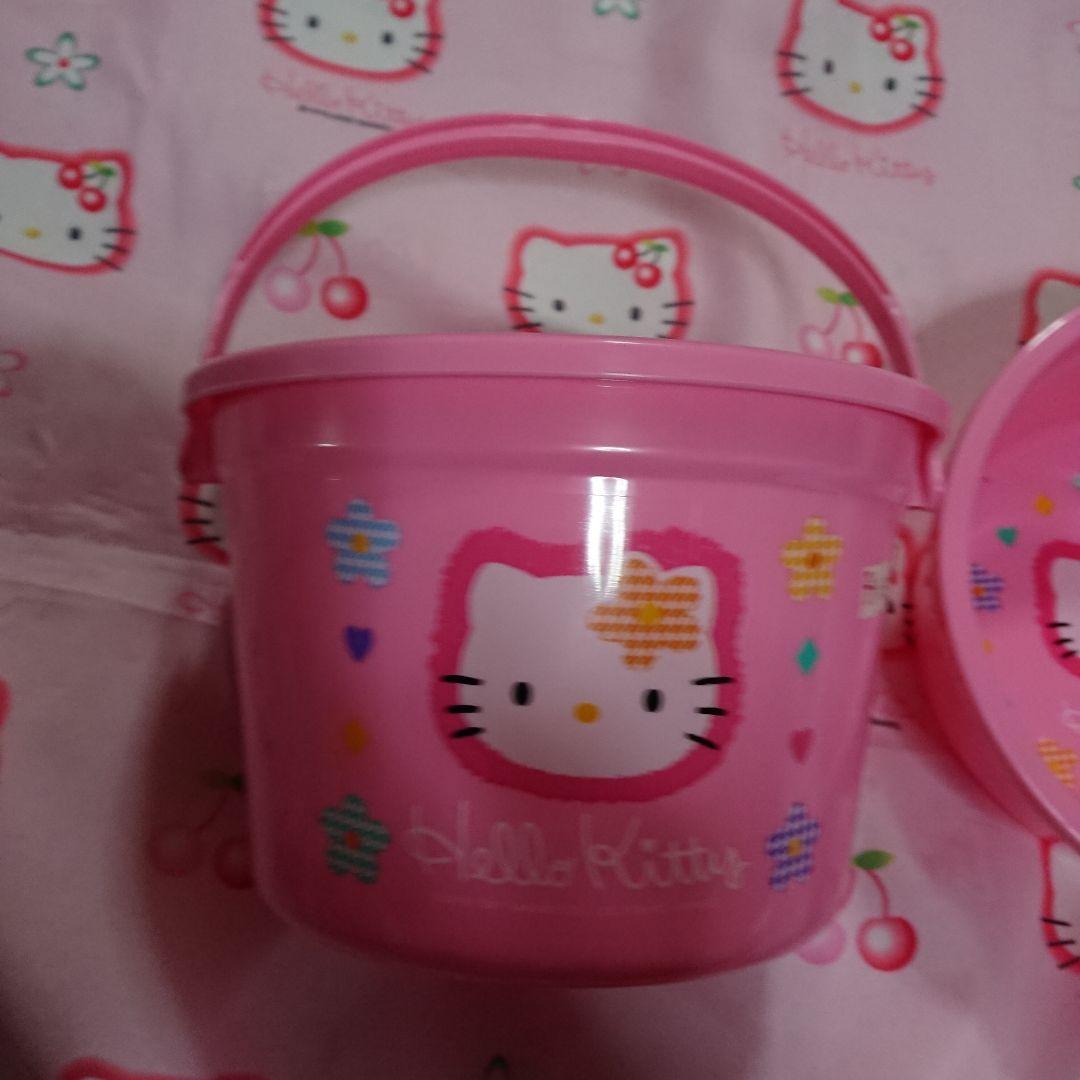 千鳥柄キティバケツ、湯おけ