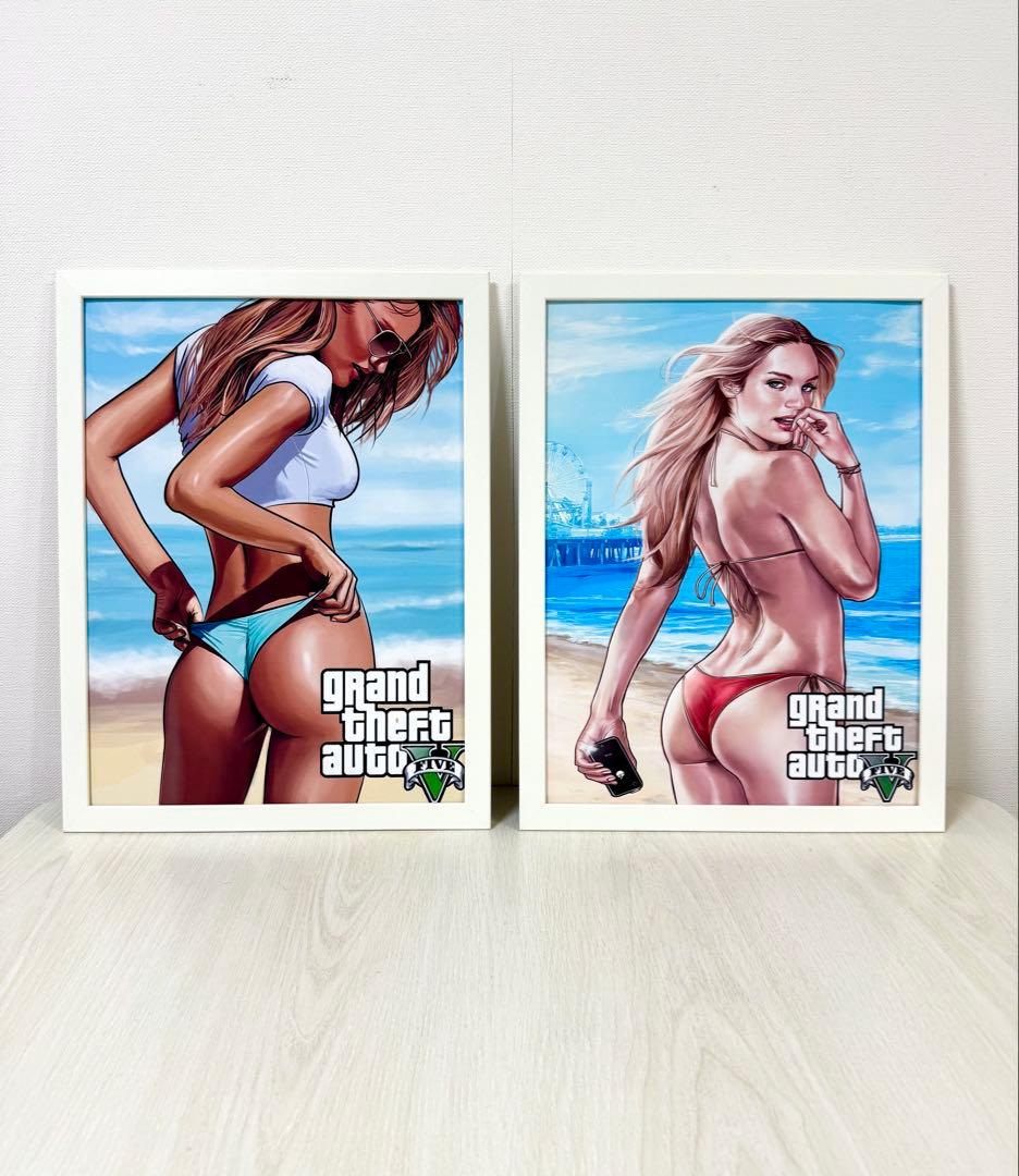 No.275フレーム付きキャンバスアート　アートポスター　GTA5 グラセフ