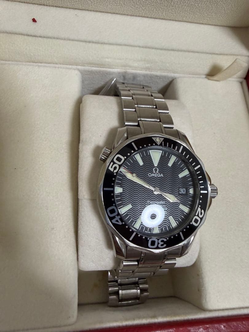 OMEGA オメガ シーマスター 300m自動巻 クロノメーター 波文字盤