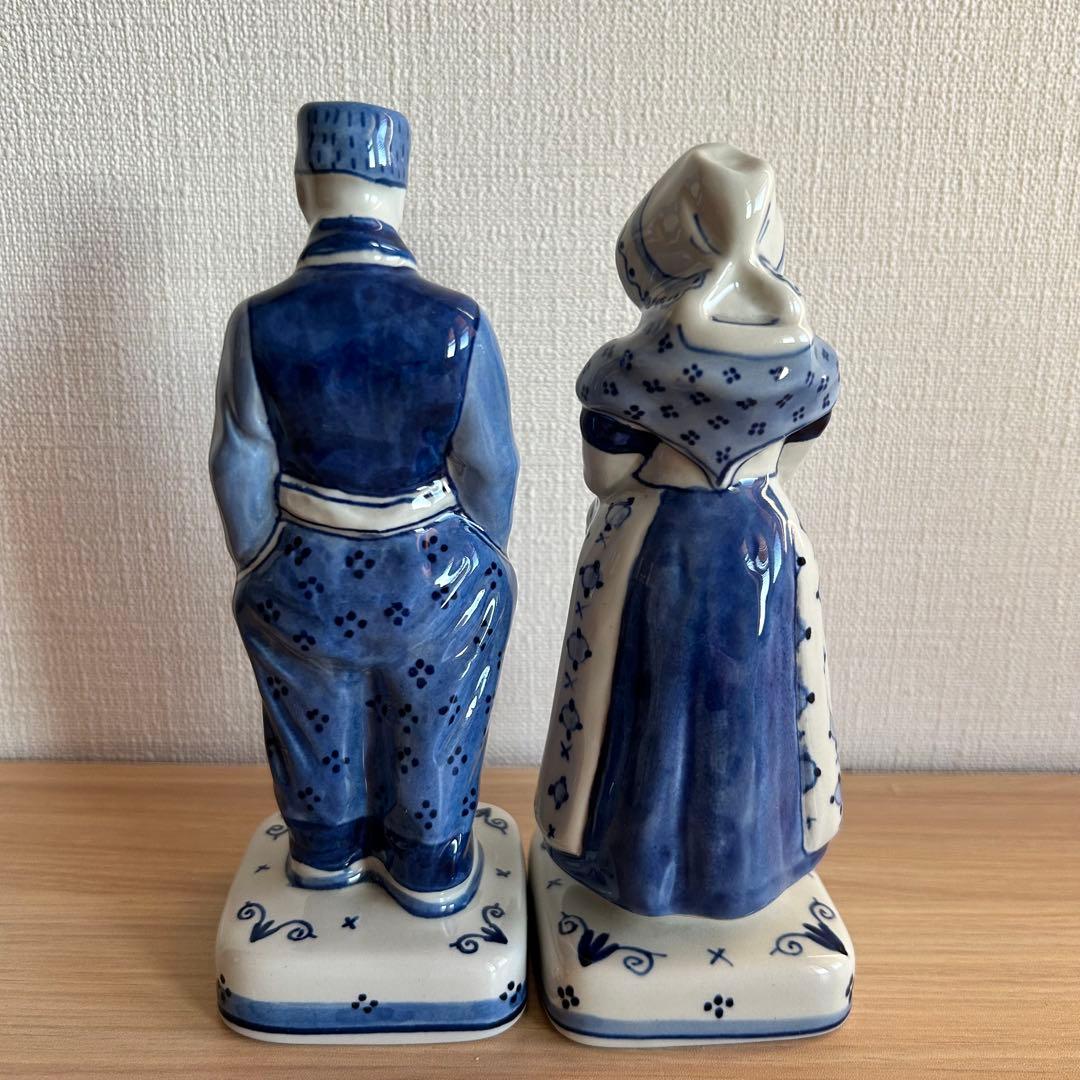 オランダ製 DELFT ロイヤルデルフト　ファーマーと妻　フィギュリン