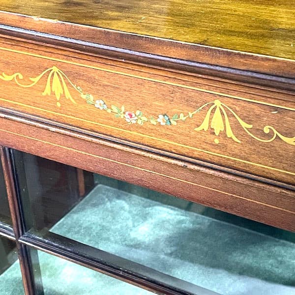 関西限定　送料別　アンティーク　キュリオケース　飾り棚　イギリス