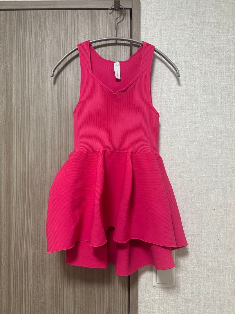 CFCL POTTERY SLEEVELESS TOP #034 マゼンタピンク