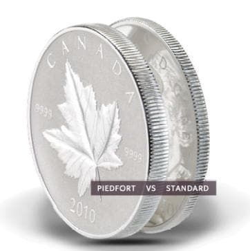 2010 カナダ メイプルリーフ 銀貨 5ドル 純銀 初代ピエフォー 限定発行