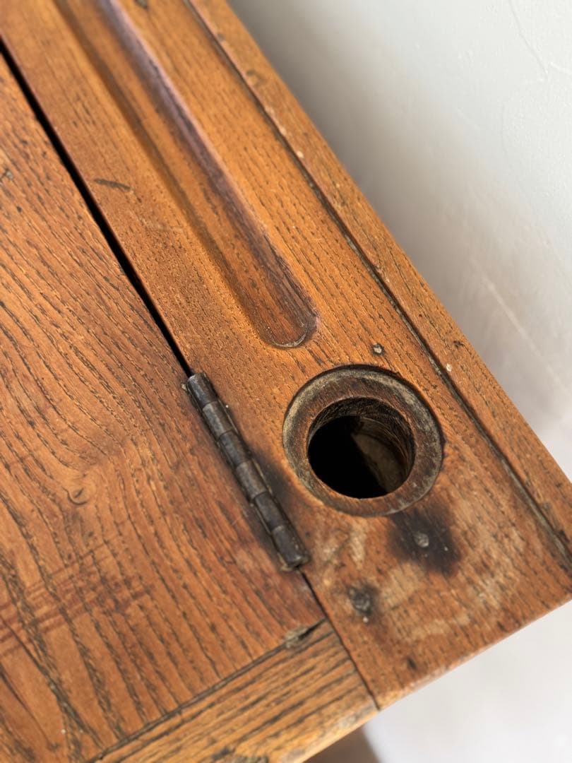 1900s初期フランスアンティーク 2人掛け　スクールデスク