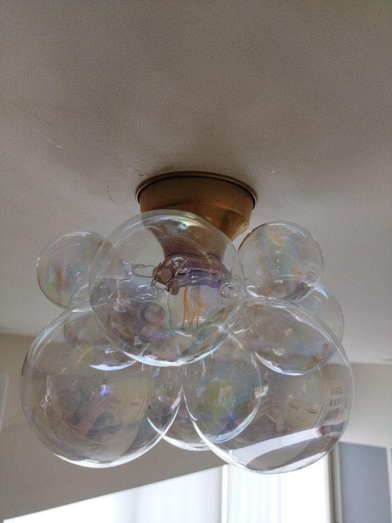バブルガラスボールシーリングライトオーロラシーリングランプシャボン玉ランプ