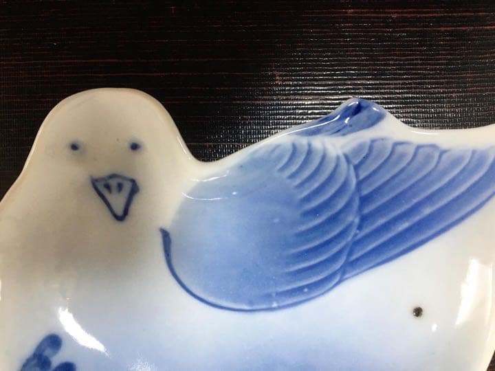 鳩形　皿　アンティーク