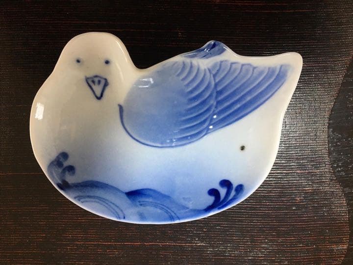 鳩形　皿　アンティーク
