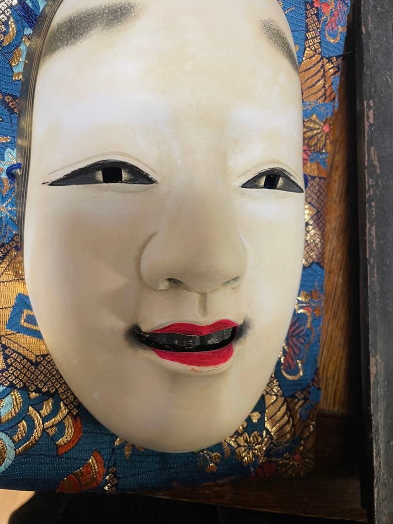 cimastone replicas 京都科学標本 能面 小面（若女）額縁付