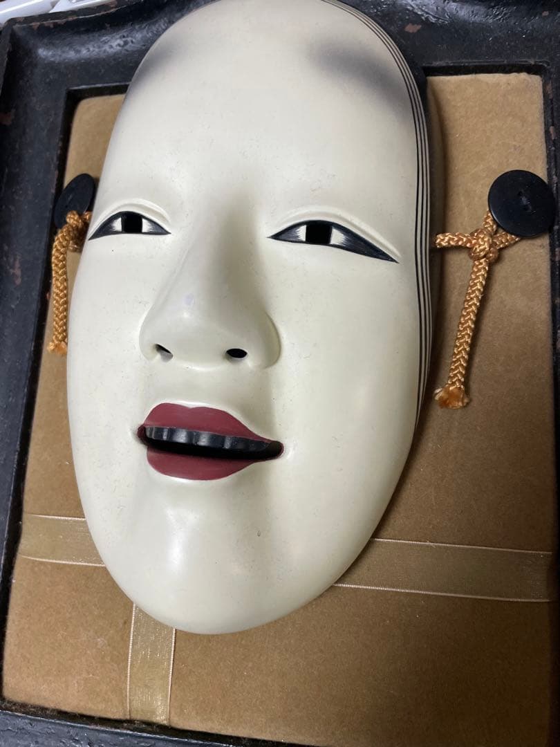 cimastone replicas 京都科学標本 能面 小面（若女）額縁付