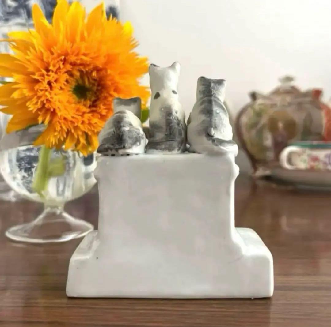 英国アンティーク1885年 ♤ 5匹の猫と5時のお茶 ♤ フェアリング