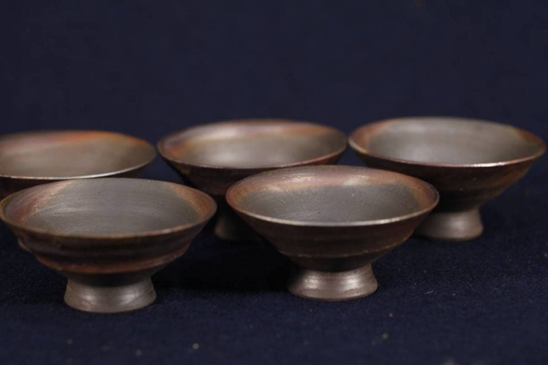 う*ふ様 備前焼　小西陶古　酒器セット徳利 お猪口 お酒　ぐい呑み