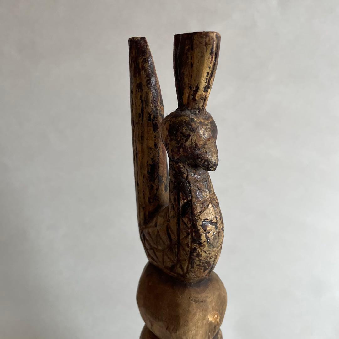 インドネシア　ティモール　木製彫刻　1970年代頃