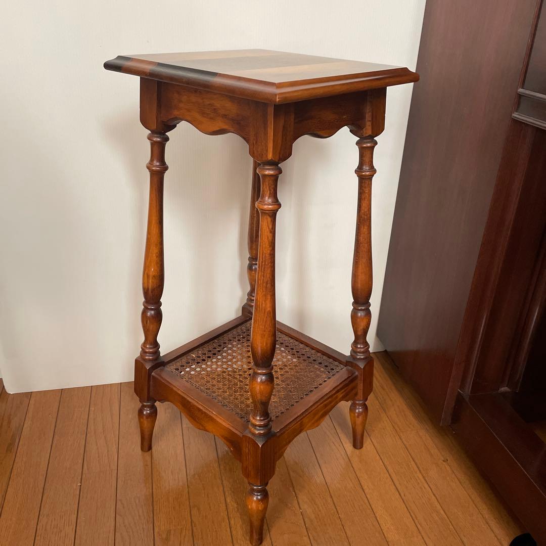 カリモク サイドテーブル 花台 電話台