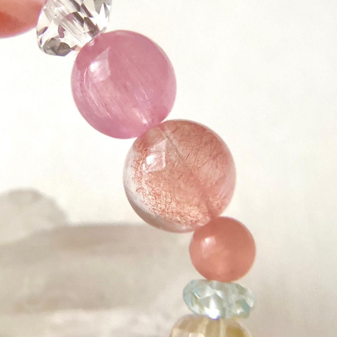 小唄 ★ブレスレット ストロベリークォーツ ♪ 353